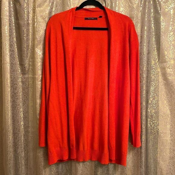 Cyrus pumpkin orange long open cardigan sweater, size M, NWOT - Picture 1 of 5